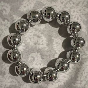 Garold Miller Metallic Silver Stretch Bracelet. New. Never worn!